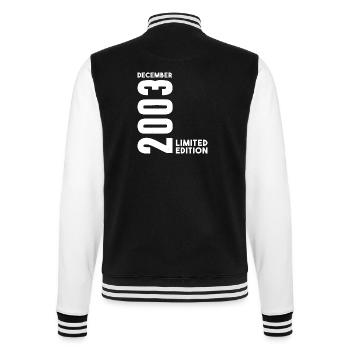 Anniversaire homme femme I Décembre 2003 - Veste Teddy - noir/blanc - Dos - Marisol (170cm)