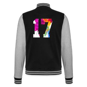 NUMÉRO 17 ANS 17ÈME ANNIVERSAIRE - Veste Teddy - noir/gris chiné - Dos - Marisol (170cm)