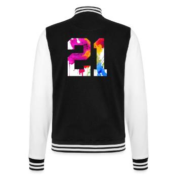 NUMÉRO 21 ANS 21E ANNIVERSAIRE - Veste Teddy - noir/blanc - Dos - Marisol (170cm)