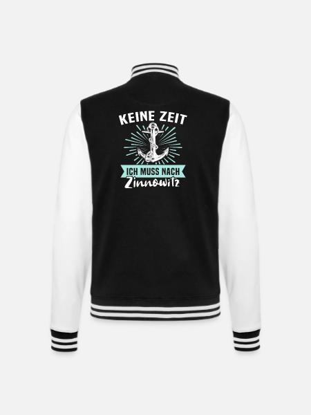 Zinnowitz Zinnowitzer - College-Sweatjacke - Schwarz/Weiß