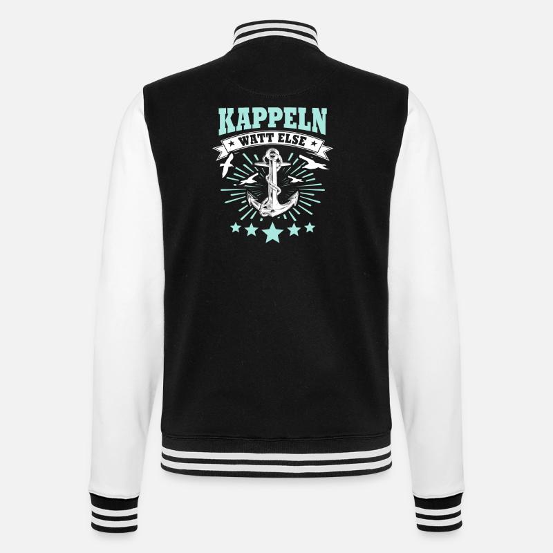 Kappeln Kappelner - College-Sweatjacke - Schwarz/Weiß