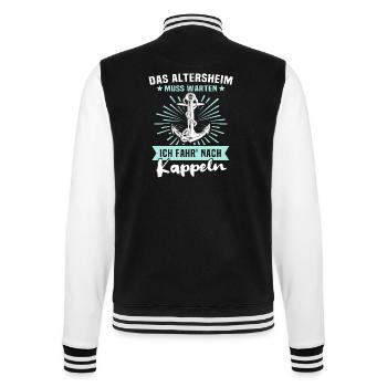 Kappeln Kappelner - College-Sweatjacke - Schwarz/Weiß - Hinten - Marisol (170cm)