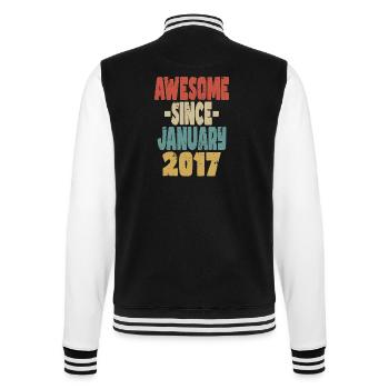 Génial janvier 2017 - Veste Teddy - noir/blanc - Dos - Marisol (170cm)