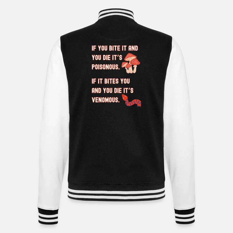 Giftig vs. giftig - College-Sweatjacke - Schwarz/Weiß