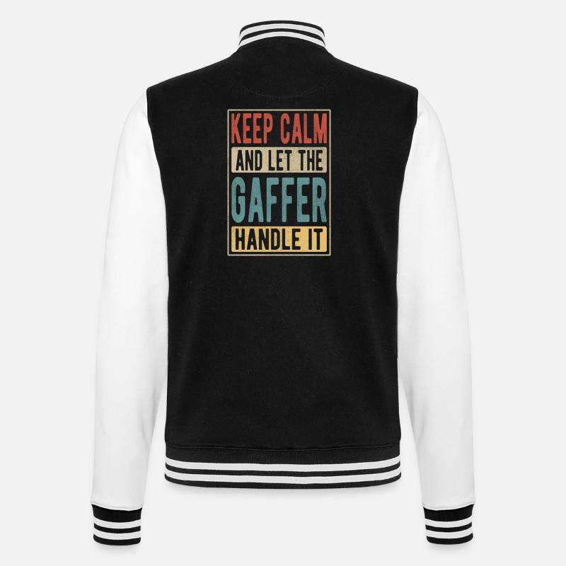 Gaffer Retro Gift - College Sweat Jacket - black/white