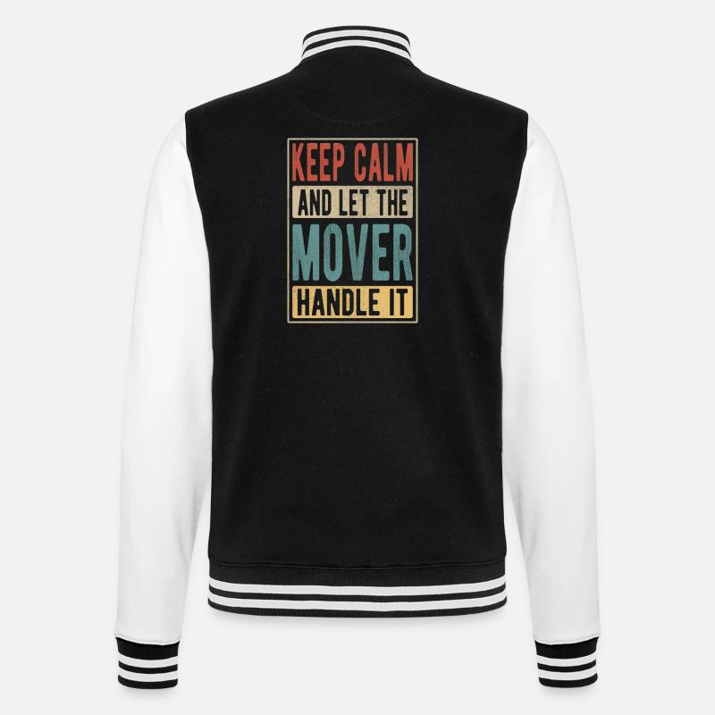 Mover Retro Geschenk - College-Sweatjacke - Schwarz/Weiß