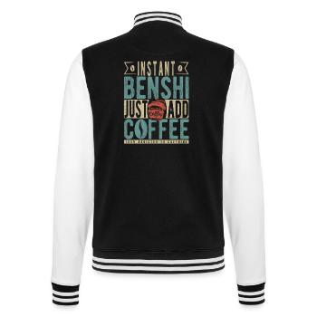 Benshi instantané Il suffit d’ajouter du café - Veste Teddy - noir/blanc - Dos - Marisol (170cm)