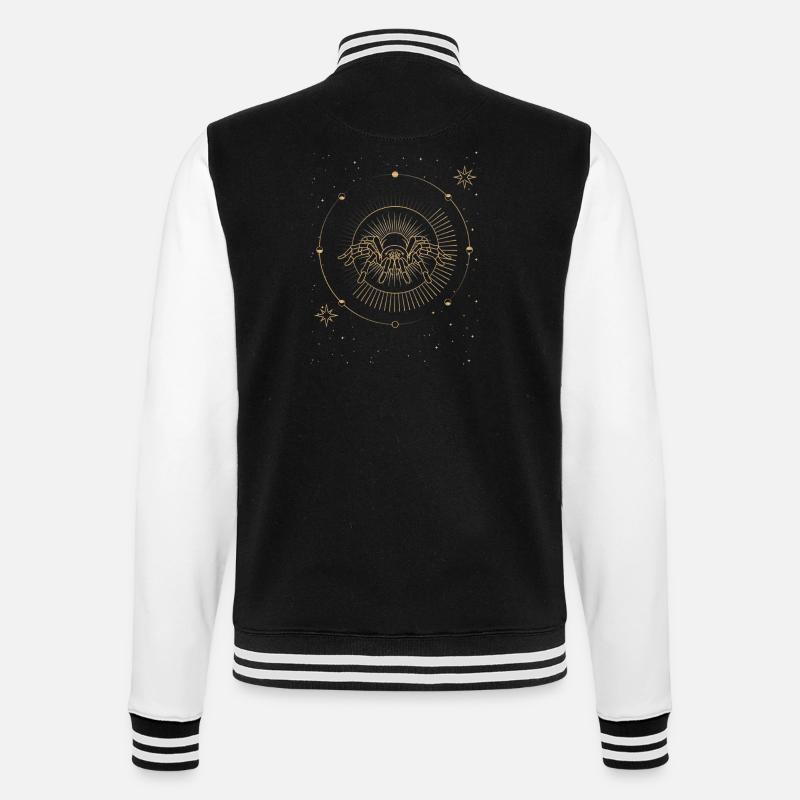 Araignée Céleste Mystère et Élégance - Veste Teddy - noir/blanc