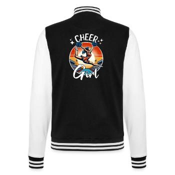 Cheerleader Mächen - College-Sweatjacke - Schwarz/Weiß - Hinten - Marisol (170cm)