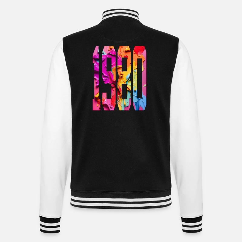 BUNT 46E ANNIVERSAIRE 1980 - Veste Teddy - noir/blanc