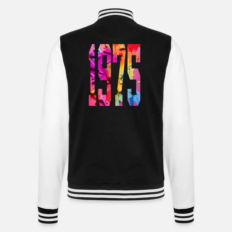 BUNT 51E ANNIVERSAIRE 1975 - Veste Teddy - noir/blanc