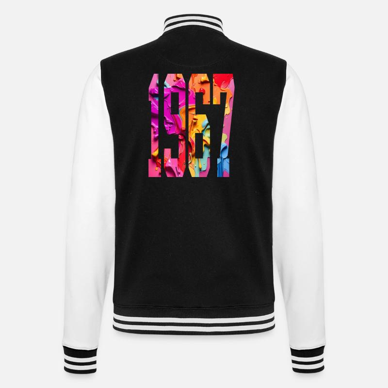 BUNT 59E ANNIVERSAIRE 1967 - Veste Teddy - noir/blanc