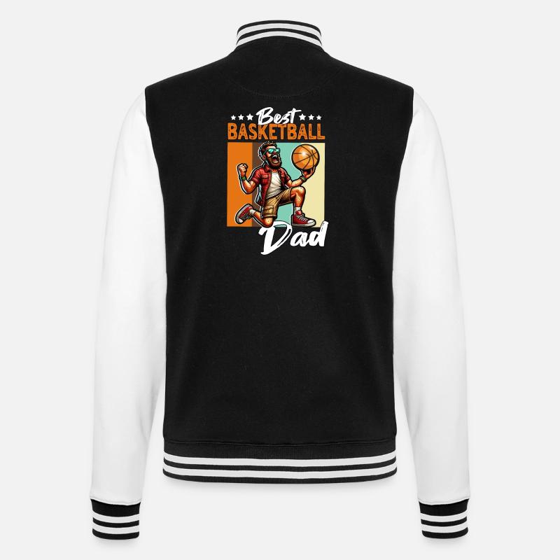 Papa basketteur - Veste Teddy - noir/blanc