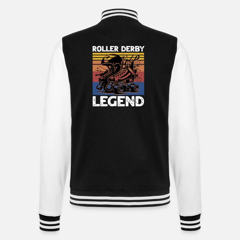 Roller Derby Legend - College Sweat Jacket - black/white