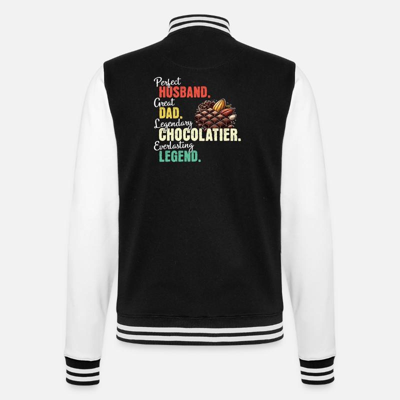 Papa chocolatier - Veste Teddy - noir/blanc