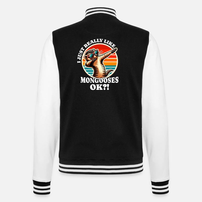 J’adore les mangoustes - Veste Teddy - noir/blanc