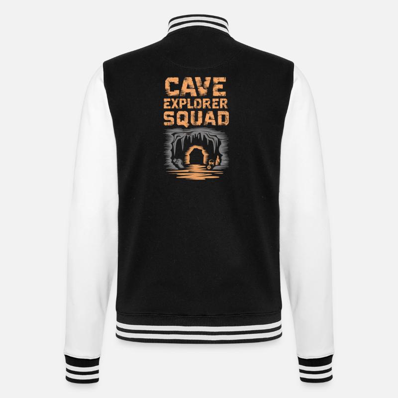Cave Explorer Squad Adventure - College Sweat Jacket - black/white