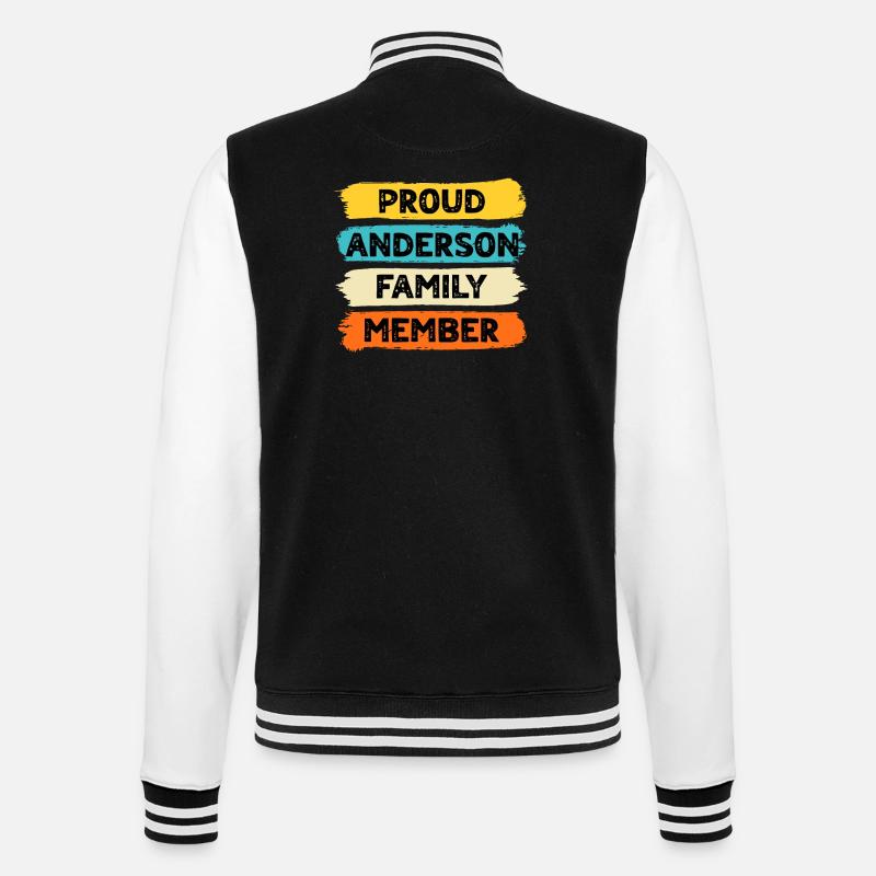 Stolzer Anderson - College-Sweatjacke - Schwarz/Weiß