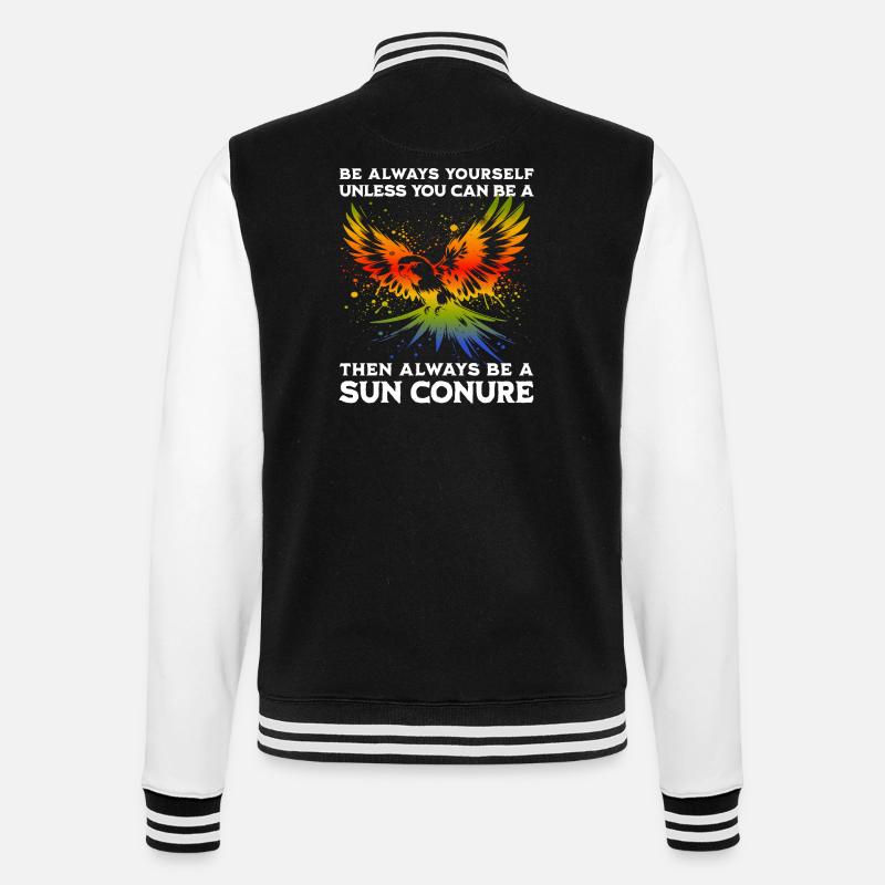 Dicton de perruche soleil - Veste Teddy - noir/blanc