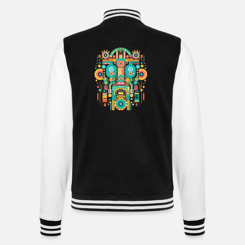 Dieu Maya Mythologie Maya Itzamna - Veste Teddy - noir/blanc