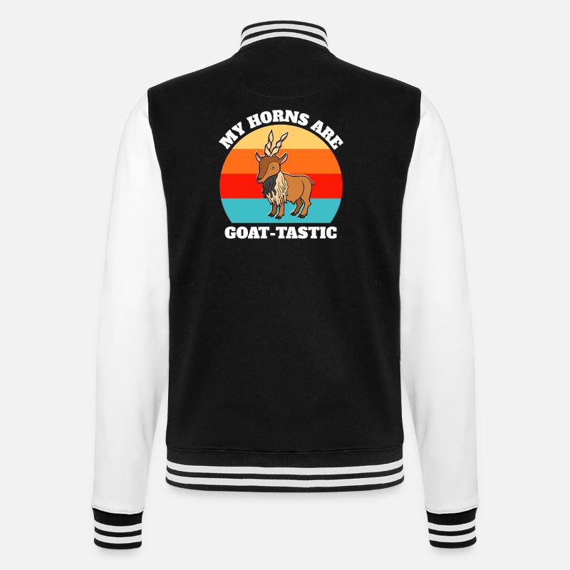 Dictons de chèvre vissée - Veste Teddy - noir/blanc