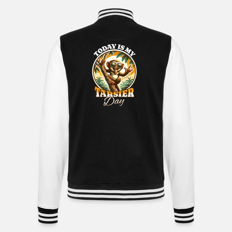 Koboldmaki Tarsier - College Sweat Jacket - black/white