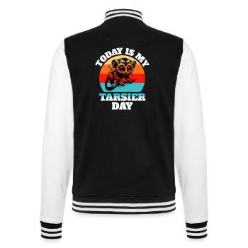 Koboldmaki Tarsier - College Sweat Jacket - black/white - Back - Marisol (170cm)