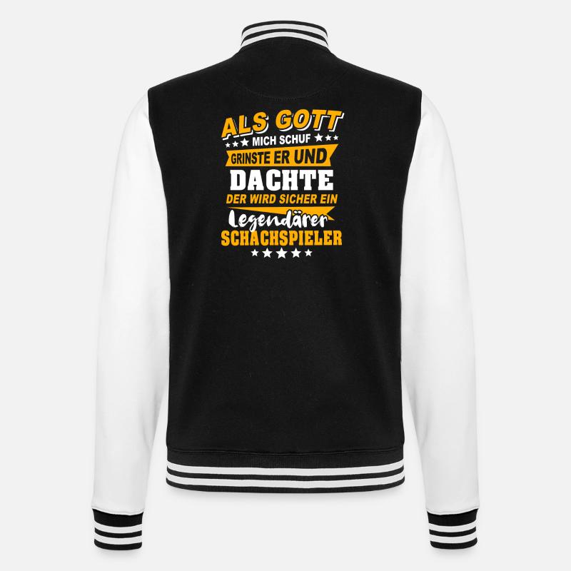 Chess Player Chess - College Sweat Jacket - black/white