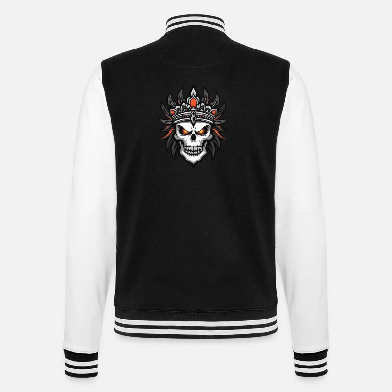 Chef Apache, Indiens morts - Veste Teddy - noir/blanc