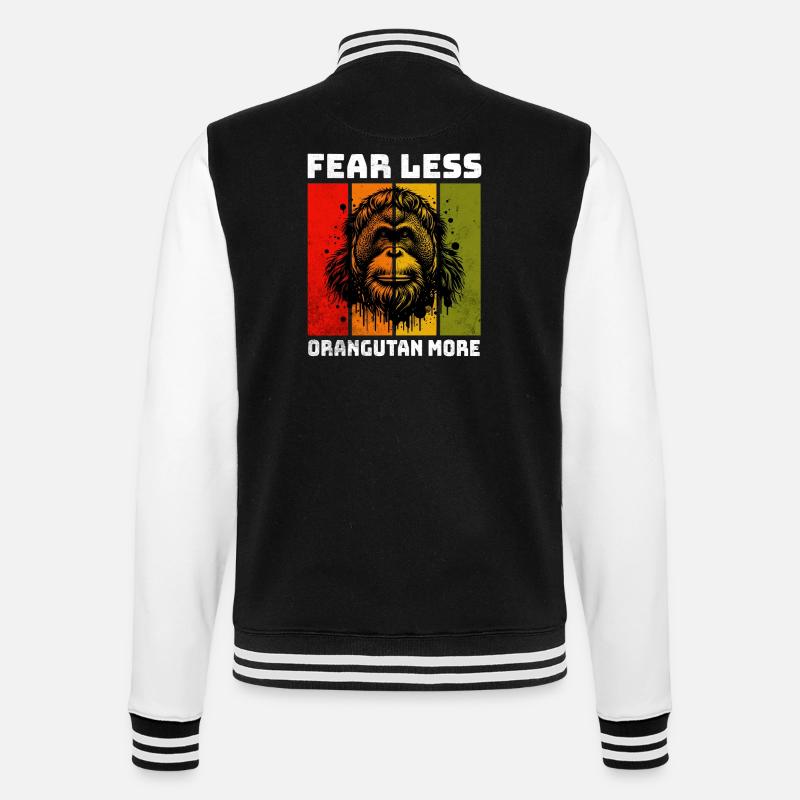 Orang-outan de Sumatra Orang-outan - Veste Teddy - noir/blanc