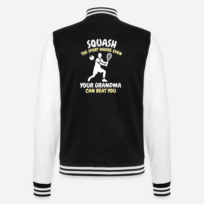 Drôle de dicton de courge - Veste Teddy - noir/blanc