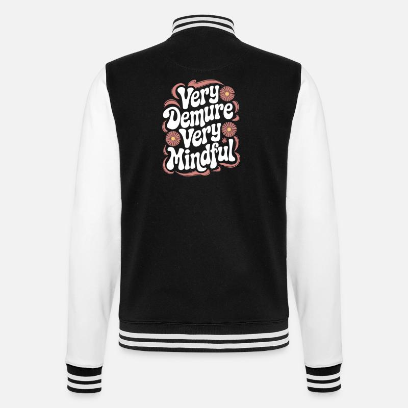 Very modest very mindful - College Sweat Jacket - black/white