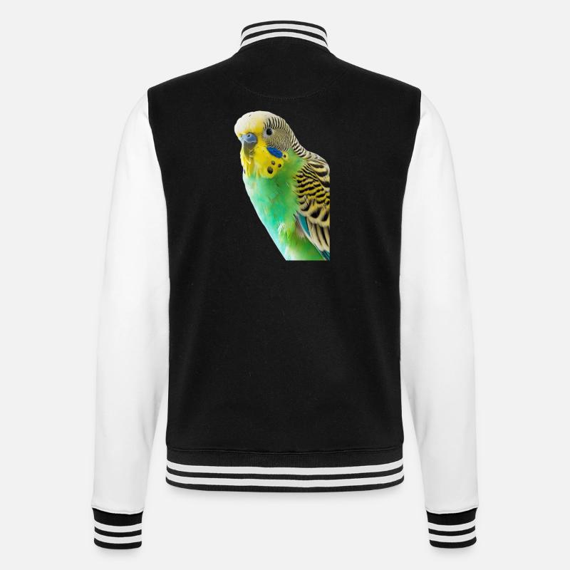 Perruche ondulée - Veste Teddy - noir/blanc