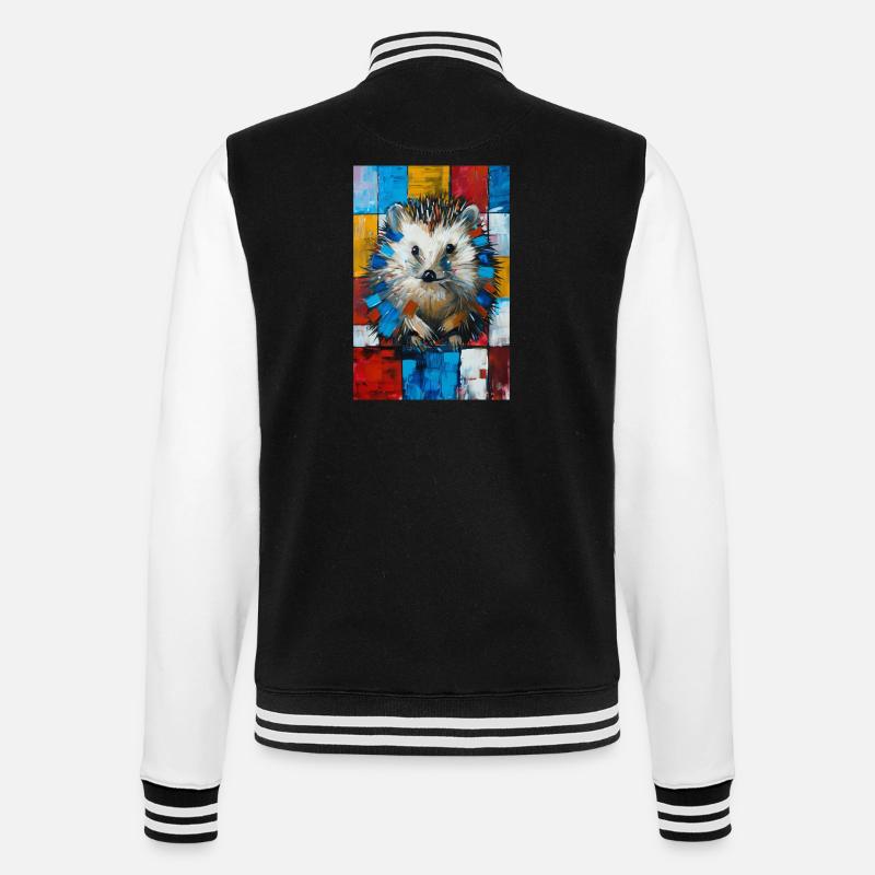 Igel - College-Sweatjacke - Schwarz/Weiß