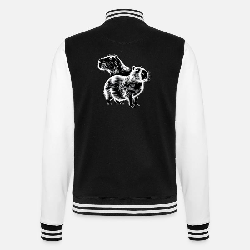 Capybara - Veste Teddy - noir/blanc