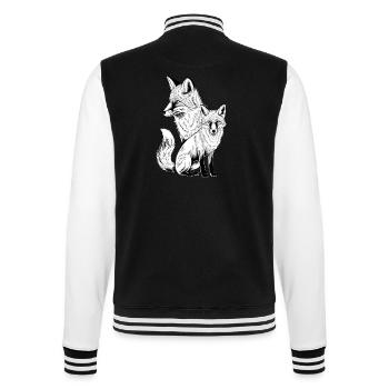 Fuchs - College-Sweatjacke - Schwarz/Weiß - Hinten - Marisol (170cm)
