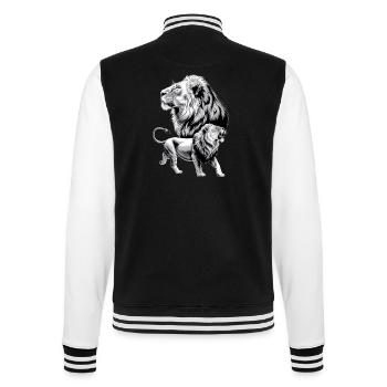 Löwe - College-Sweatjacke - Schwarz/Weiß - Hinten - Marisol (170cm)