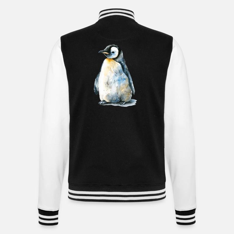 Penguin - College Sweat Jacket - black/white