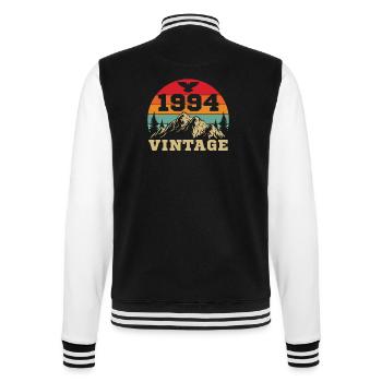1994 Vintage Retro Geburtstagsgeschenk - College-Sweatjacke - Schwarz/Weiß - Hinten - Marisol (170cm)