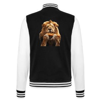 Löwe - College-Sweatjacke - Schwarz/Weiß - Hinten - Marisol (170cm)