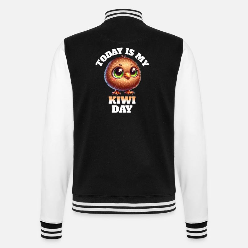 Kiwi Vogel Kiwi Oiseau - Veste Teddy - noir/blanc