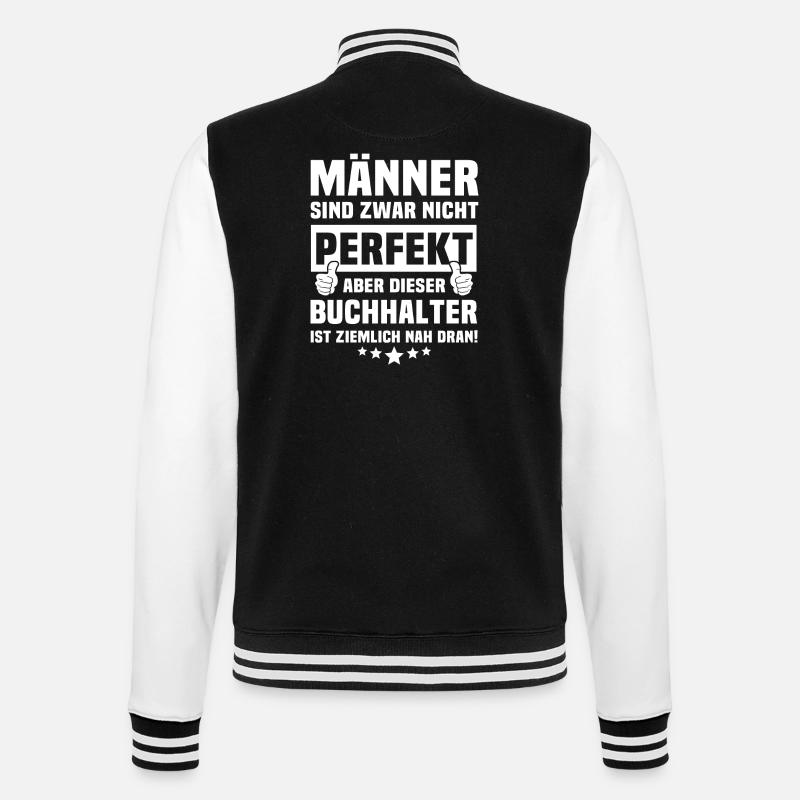 Comptable - Veste Teddy - noir/blanc