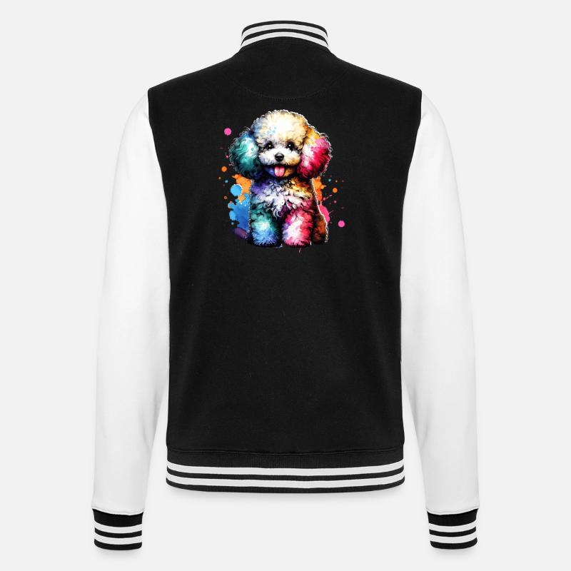 Cadeau caniche - Veste Teddy - noir/blanc