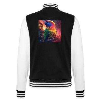 Sittiche - College-Sweatjacke - Schwarz/Weiß - Hinten - Marisol (170cm)