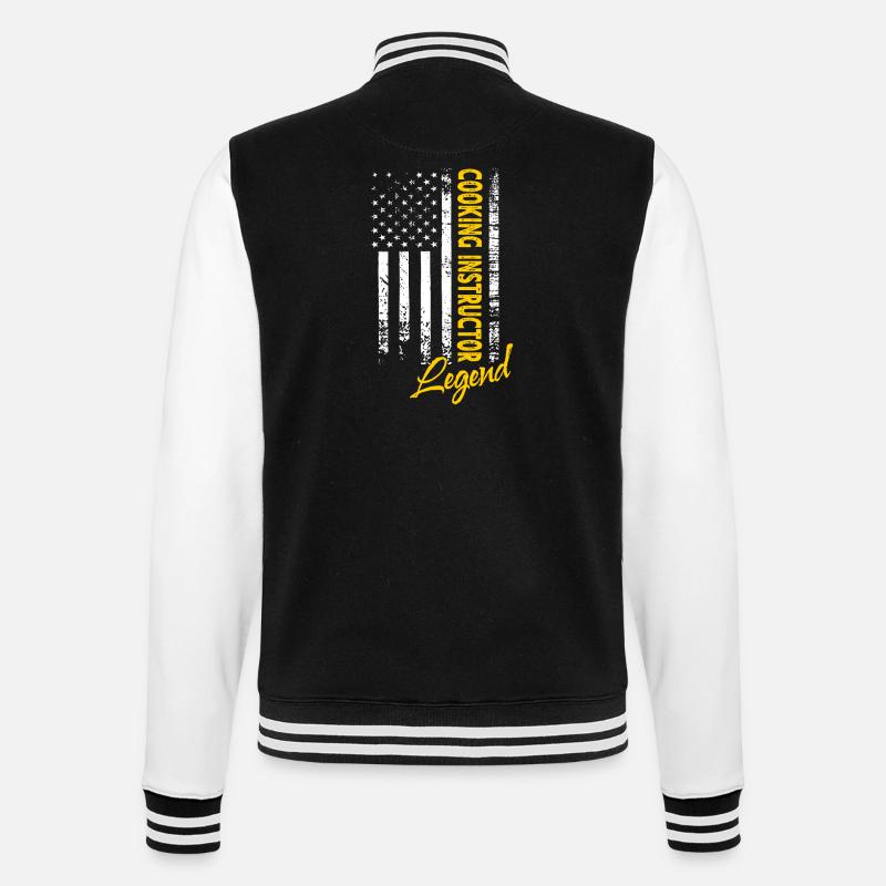 Cooking Instructor Legend - College Sweat Jacket - black/white