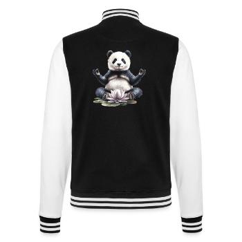 Panda - College-Sweatjacke - Schwarz/Weiß - Hinten - Marisol (170cm)