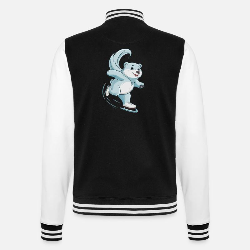 Eisbahn Eisbär Patinage sur glace - Veste Teddy - noir/blanc