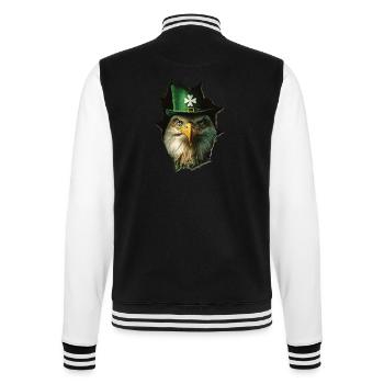 St. Patrick Adler - College-Sweatjacke - Schwarz/Weiß - Hinten - Marisol (170cm)