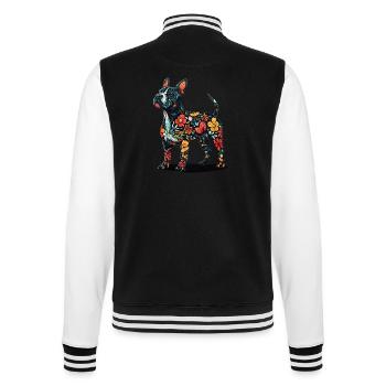 Bullterrier - College-Sweatjacke - Schwarz/Weiß - Hinten - Marisol (170cm)