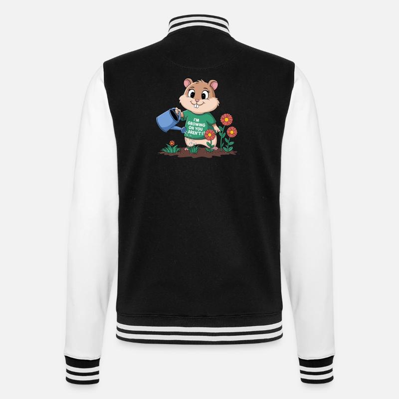 Ich Wachse Auf Dir, Oder? - College-Sweatjacke - Schwarz/Weiß